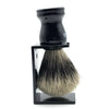 Shaving Brush Black Badger w/ stand (1667432906813)