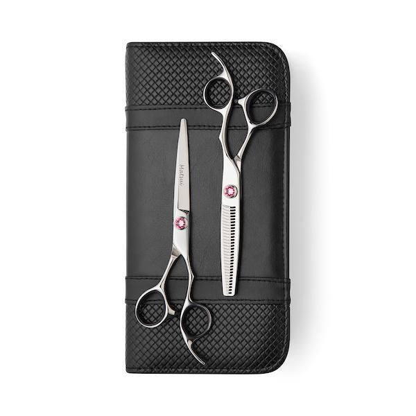 2020 Lefty Matsui Swarovski Elegance Pink Scissors & Thinning Shears Combo (Limited Edition) (4533442379837)